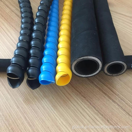 Steel Wire Spiral Hose Oil resistance Four wire spiral hydraulic hose DIN EN856 4SP Factory